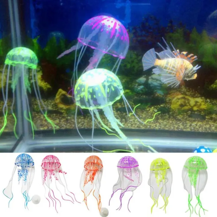 Simulation Artificial Jellyfish Glowing Effect Ornaments Fish Tank ...