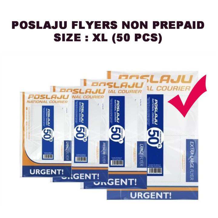 FLYERS POSLAJU SIZE XL NON PREPAID WITH POCKET AND CONSIGNMENT NOTE