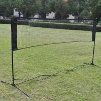 5.9M X 0.79M Professional Training Square Mesh แบดมินตันสุทธิสีเขียว/สีแดง