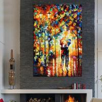 100% Hand Painted Oil Painting Abstract Scenery Oil Painting Modern Home Wall Decoration No Frame Christmas Gift