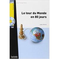 Niveau A2 Le Tour Du Monde En 80 Jours + Audio Mp3 (Verne) 9782011556868 (นำเข้าของแท้100%)