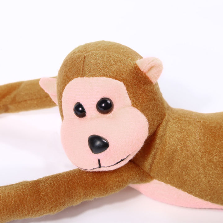 60cm-hanging-monkey-long-arm-plush-baby-toys-coffee