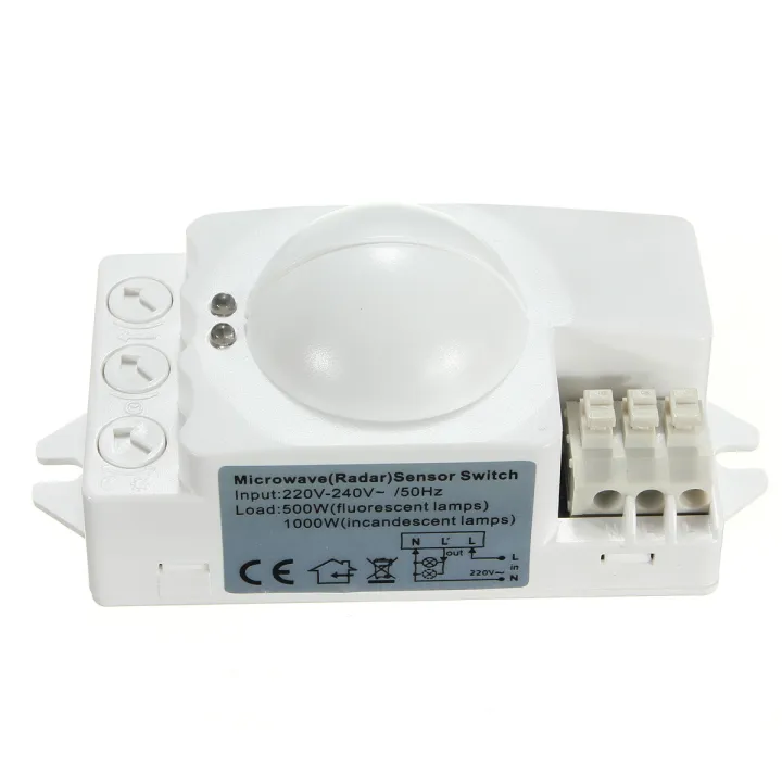 Microwave Smart Motion Sensor Light Radar Switch Ceiling Recessed Wall