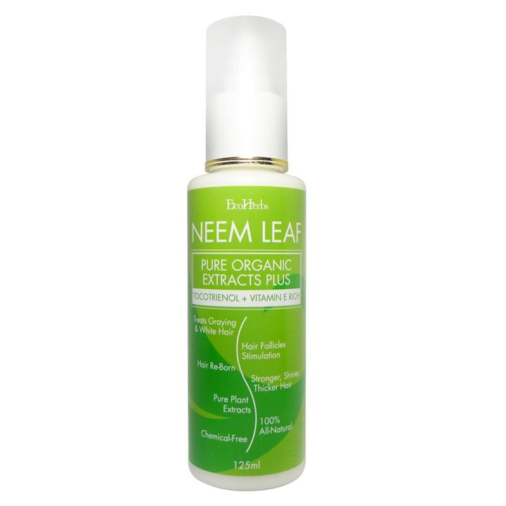 Ecoherbs Neemleaf Plus Serum Hair Care For Treating Premature White Hair/Gray  Hair/Grey Hair/Grow Hair/Thick Hair - 125ml | Lazada