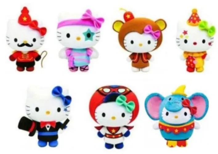 hello kitty circus clown plush