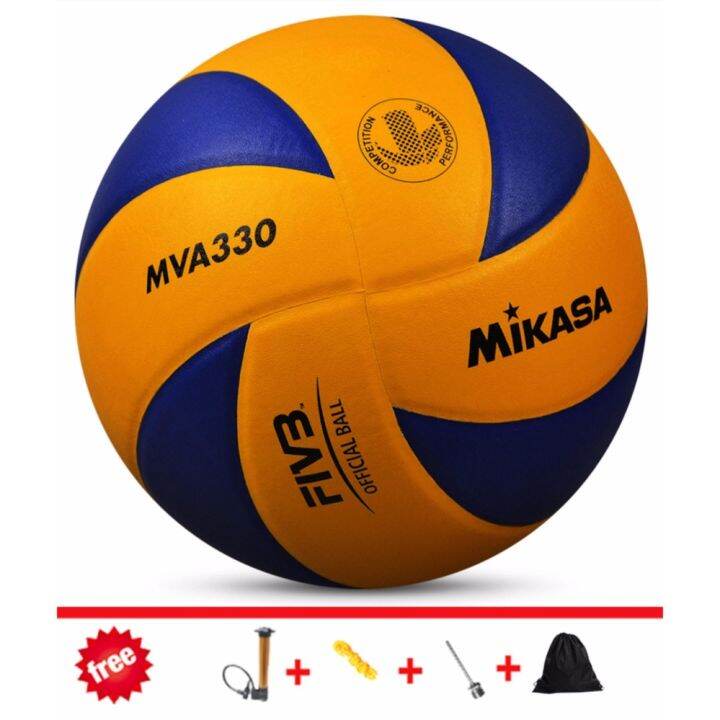 Mikasa volleyball MVA330 FIVB Official Game Ball (Blue/Yellow) Official