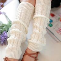 Honnyzia Shop LALANG Women Winter Crochet Knitted Leg Warmer Legging Boot Cover (White)