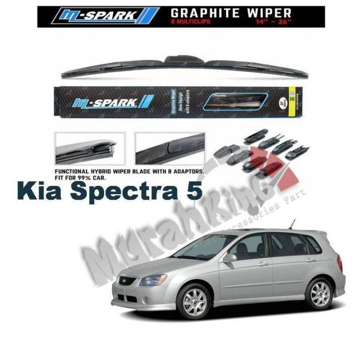 Kia Spectra 5 M Spark Multifunctional Graphite Wiper Blade for Car 1
