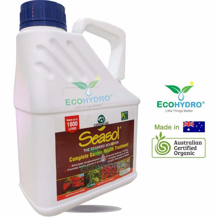 4 Liter Seasol Organic Seaweed Solution Foliar Concentrated Liquid (no smelly) Seasol 海草
