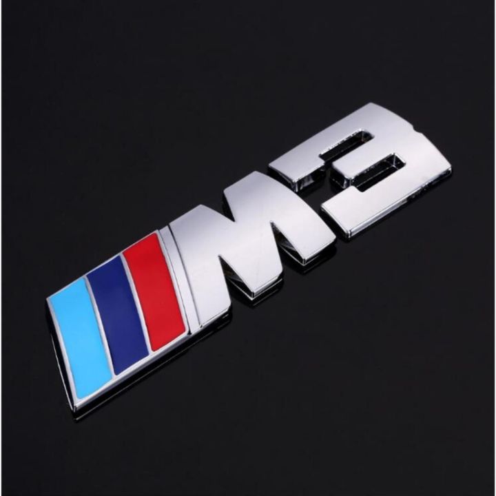 M3 Motorsport Metal Logo Car Sticker Rear Trunk Emblem Grill Badge for ...