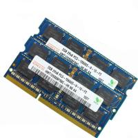 4GB 2ชิ้น PC3 DDR3 2GB 10600 1333MHz ใช้ได้กับ DDR3 1066MHZ 204PIN