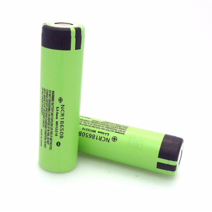 2pcs Pana 3400mAh 18650 Li-ion 3.7v Battery NCR18650B Flat Top | Lazada