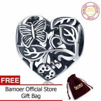 BAMOER จัดส่งฟรีวินเทจ925เงินสเตอร์ลิงสวนหลังฝนลูกปัดสร้อยข้อมือเดิม DIY เครื่องประดับของขวัญ SCC155