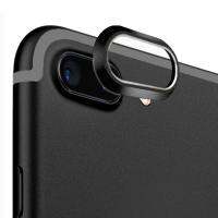ปฏิบัติ Luxury อะลูมินัมอัลลอยกล้องมองหลังเลนส์ป้องกันแหวนยามวงกลมเลนส์สำหรับ iPhone 7 Plus สีดำ