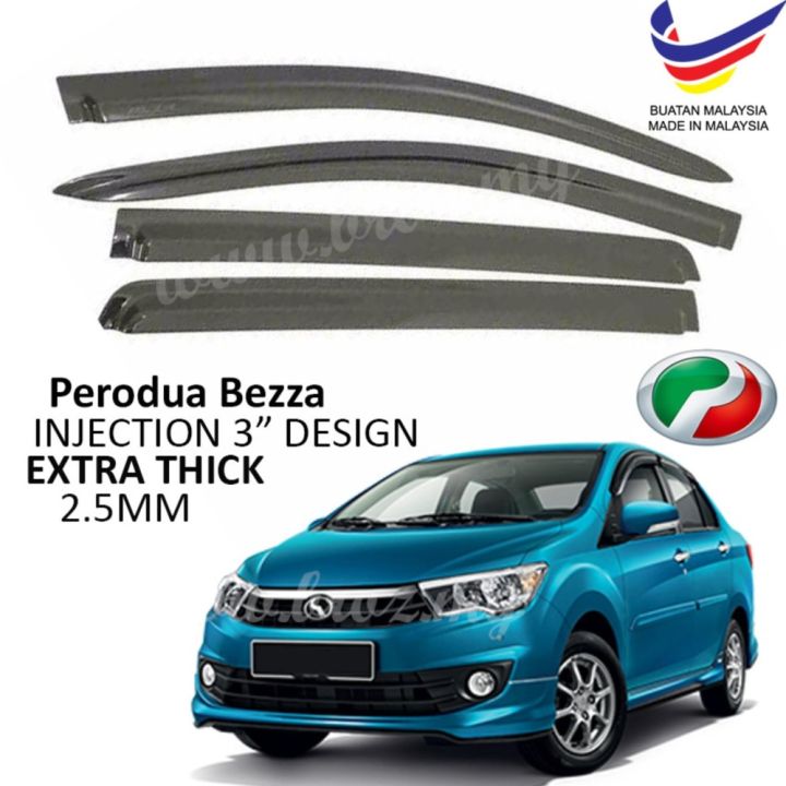 Air Press Window Door Visor Wind Deflector for Perodua Bezza ...