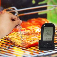 yieryi New black Wireless Digital Thermometer for Kitchen Oven Food Cooking BBQ Grill Smoker Meat Thermometer With Probe And Timer Tempeture