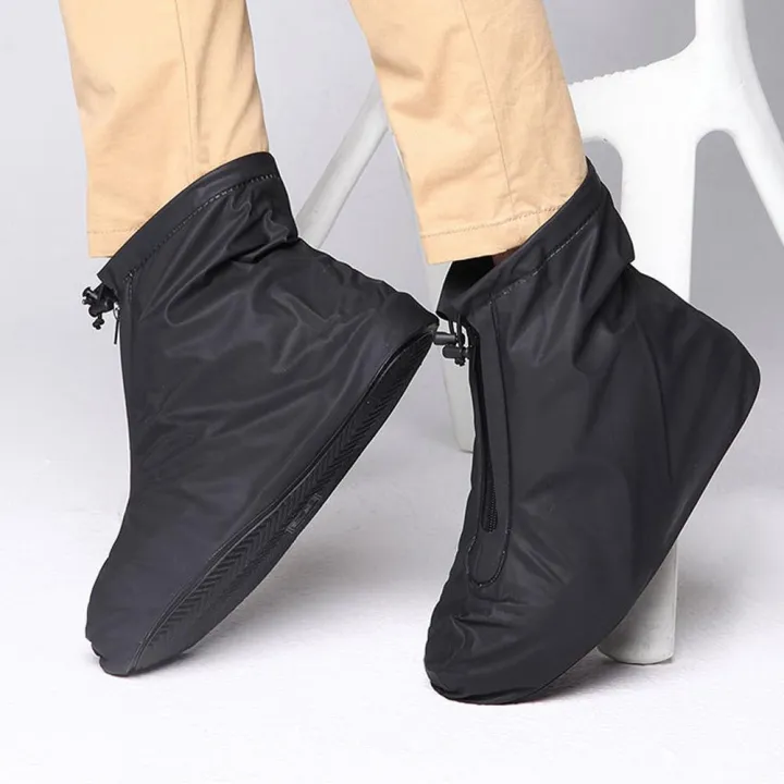 100% Waterproof Motorcycle Rain Shoes Cover Bike Rain Boots Cover Shoes Sets Thick-soled Shoes Cover Sets Anti-skid Shoes Cover