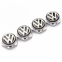 4 ชิ้น / เซ็ตรถแผ่นป้ายทะเบียนสกรูสำหรับ VW Volkswagen Passat Golf Bora CC Beetle Jetta Sagitar Polo Auto ใบอนุญาตสลักเกลียว