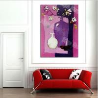 Flower in the Vase Hnad Painted Still Life Oil Painting Modern Pop Home Wall Decoration