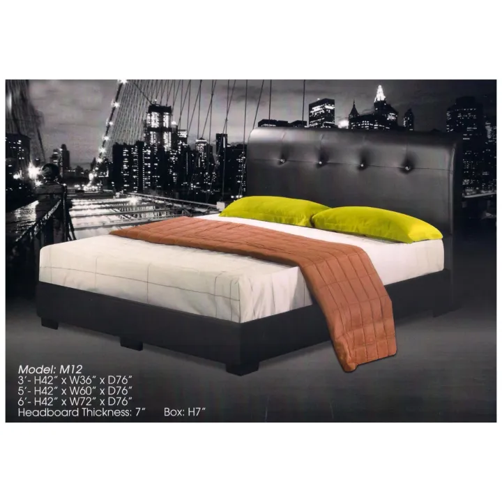 Queen Size Divan Bed 12 With 10 Inches Thickness Rebond Mattress Lazada