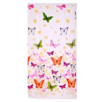 QianXing Shop LALANG Window Screening Balcony Butterflies Tulle Curtain Panel Multicolor