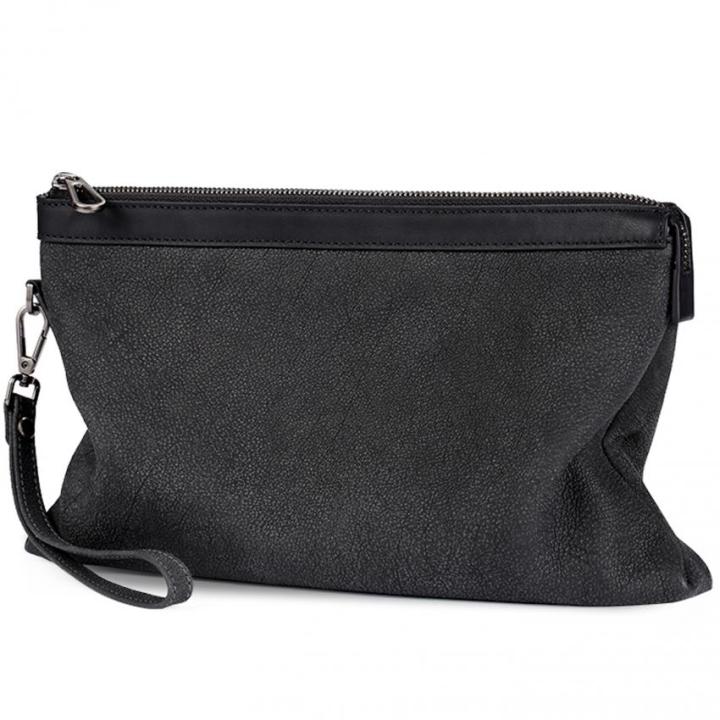 pabojoe-กระเป๋าถืออเนกประสงค์แบบหนังวัวแท้กระเป๋าสตางค์แฟชั่นนุ่มพร้อมกระเป๋ากระเป๋าถือสำหรับผู้หญิงจุมาก-สีดำ