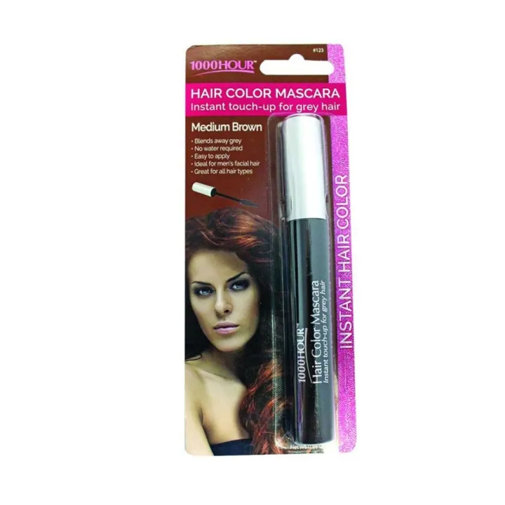 1000 Hour Hair Color Mascara Medium Brown [HR414] Lazada