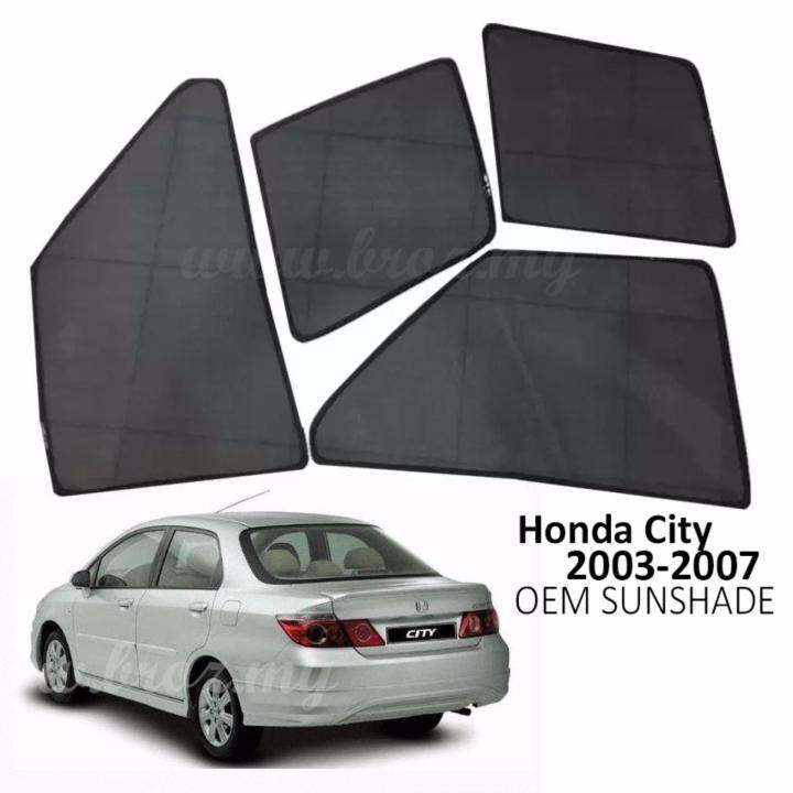 Custom Fit OEM Sunshades/ Sun shades for Honda City 2003 2007 (4PCS