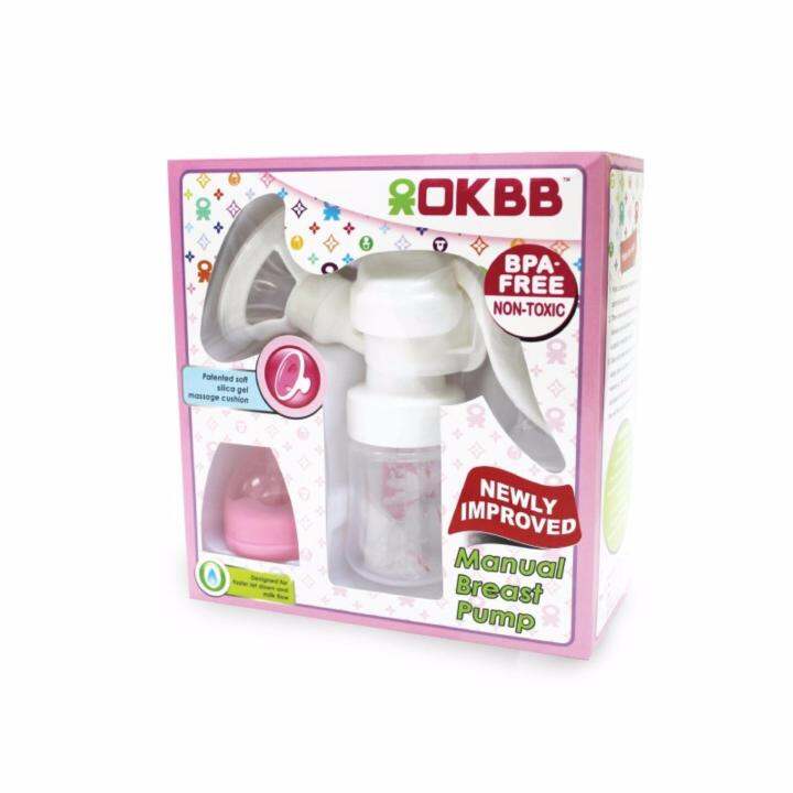 OKBB PU102 Manual Breast Pump With Wide Neck Bottle Lazada