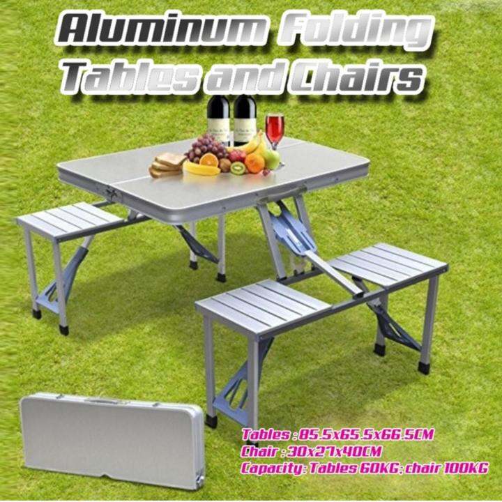 Portable Aluminum Folding Tables and Chairs Lazada