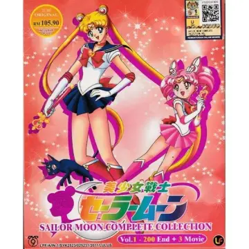 Sailor Moon (VOL.1-239 + Crystal + 3 Movie + Eternal 1&2) ~ English Version  ~DVD