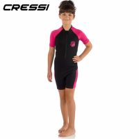 Cressi LITTLE SHARK 2MM Neoprene Wetsuit for Children Age 8 to 12 Years old Snorkeling Dive Swimming Suit Boys Girls Kids Baby Core Warmer Wetsuit