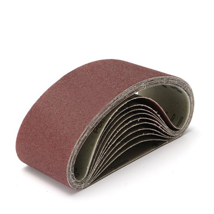10ชิ้นกระดาษทรายสายพานหนักสำหรับงานไม้โลหะทำงาน100x610มม-80คำสั่งซื้อ