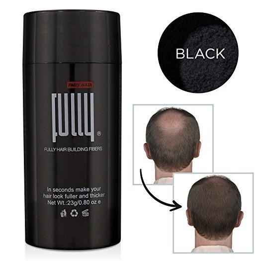 Fully Hair Fibers 23g Conceal Hair Loss, Thinning Hair and Bald Spots on  Men & Women with Black Hair Fiber ( Serat Rambut Hitam) | Lazada