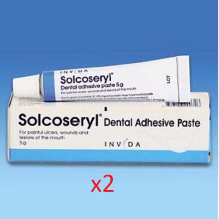 2 x Solcoseryl Dental Adhesive Paste 5g Lazada