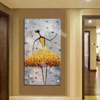Barocco Ballet Dancer Painting Hand Painted Abstract Figures Oil Painting Modern Home Wall Decoration