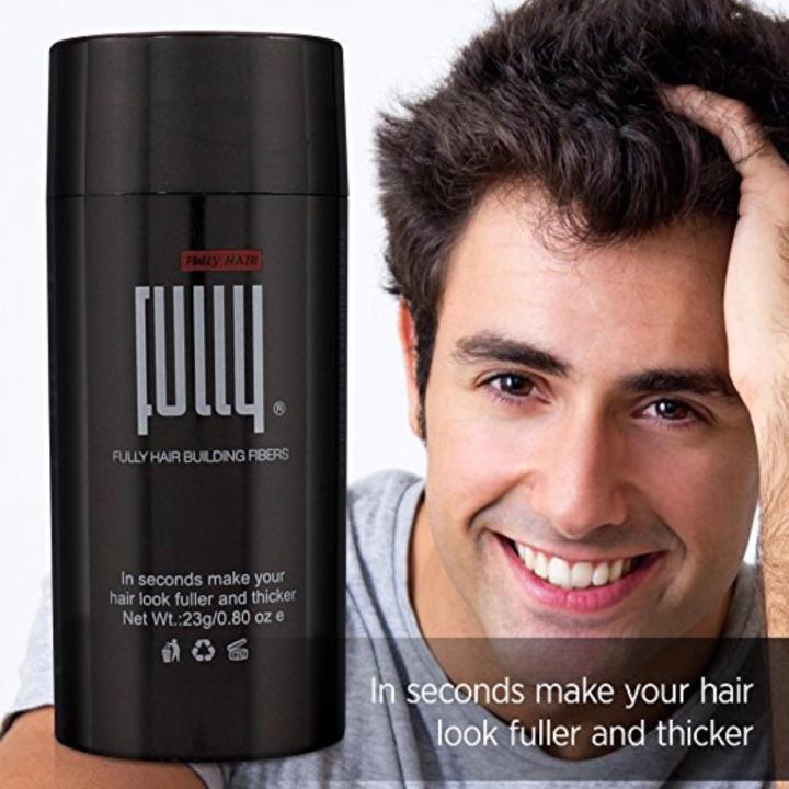 Fully Hair Fibers 23g Conceal Hair Loss, Thinning Hair and Bald Spots on  Men & Women with Black Hair Fiber ( Serat Rambut Hitam) | Lazada