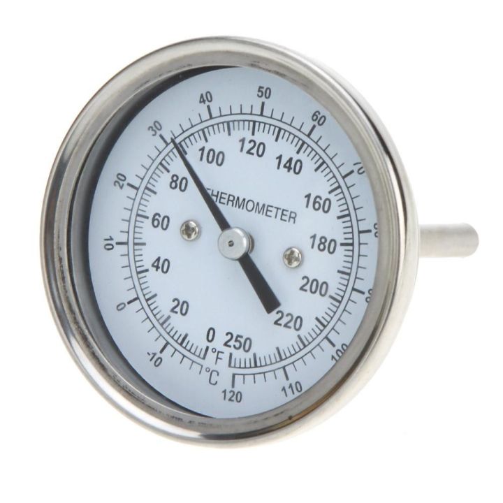 I bought an oven thermometer. This is made of stainless steel. My