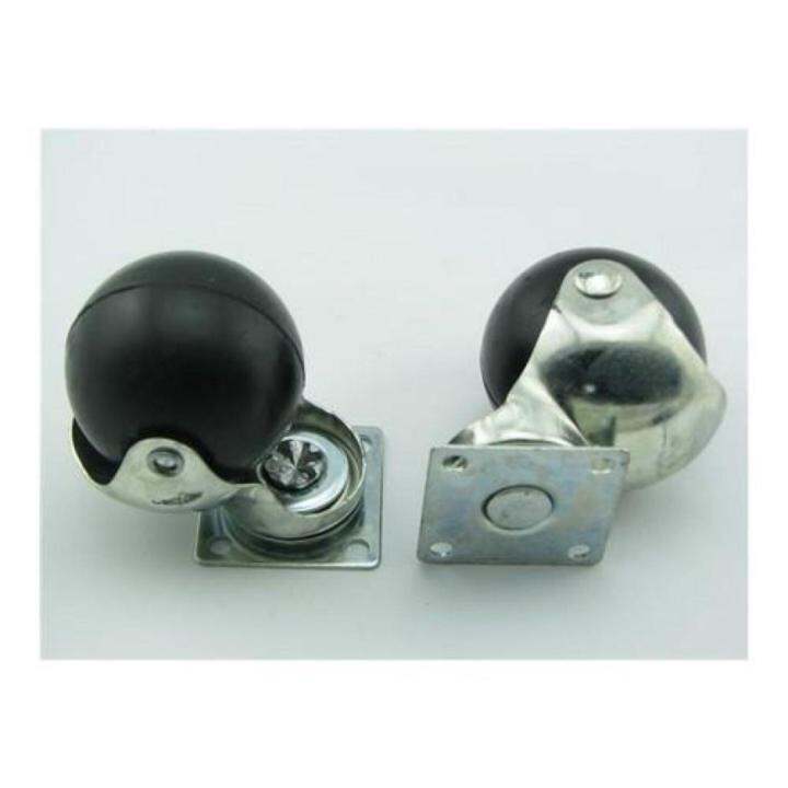 Rockey 4 Pcs Rubber Ball Casters (Screw Flexible) 2" Lazada