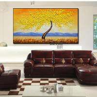 Barocco Beautiful Flowers Tree Painting Hand Painted Scenery Oil Painting Modern Pop Home Wall Decoration