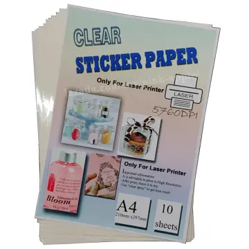 A4 Paper Sheets Adhesive Printable Label Sticker Paper Glossy for