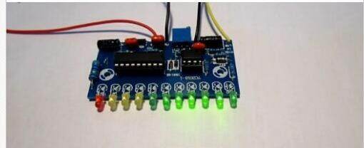 DIY KITS LM3915 10 LED Audio Level Indicator VU Meter Preamp Power