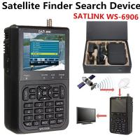 Myzone SATlink WS-6906 3.5"" DVB-S FTA Data Digital Satellite Dish Signal Finder Meter Black