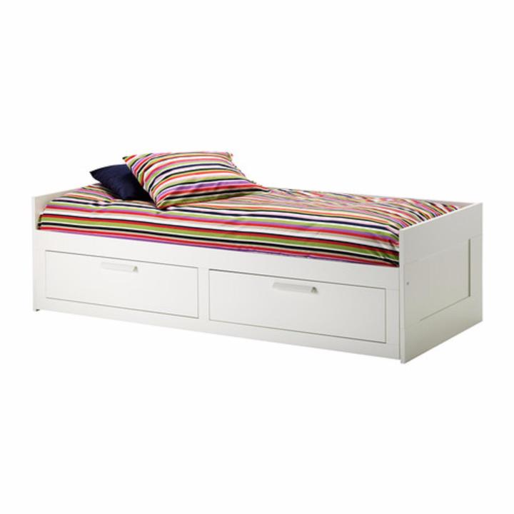 IKEA Brimnes Day-Bed W 2 Drawers/2 Mattresses Malfors Medium Firm