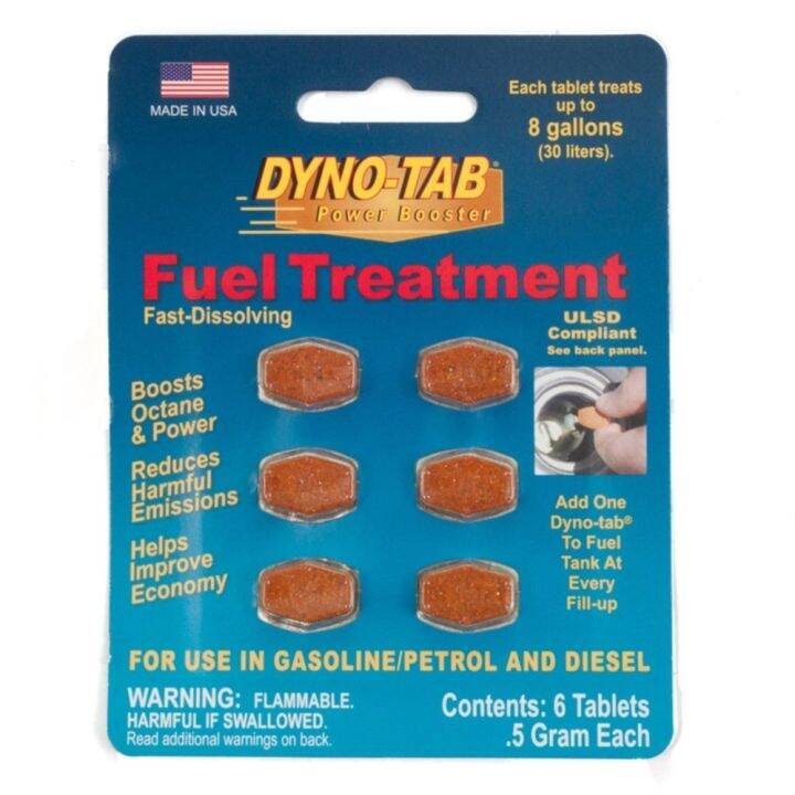 DYNOTAB Fuel Treatment 6 Tablet treatment TO REMOVE ANY WATER FROM