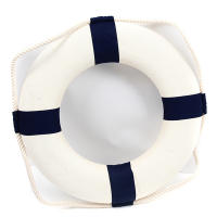 QianXing Shop LALANG Novelty Lifebuoy Wall Decor  Aboard Ring Marine Hanging Decor Blue