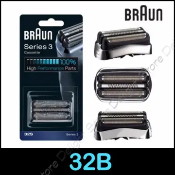 Electric Shaver Replacement Foil and Cutter Cassette For Braun Series 3 32B