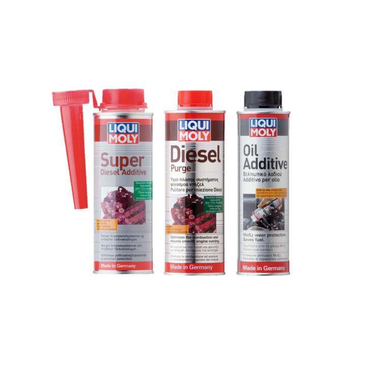 Liqui Moly Diesel Purge, Oil Additive, and Super Diesel Additive bundle