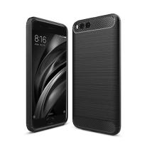 ทนทานเกราะปกหลังสำหรับXiaomi Mi 6 ซอฟท์ซิลิโคนTPUโทรศัพท์กรณีคาร์บอนไฟเบอร์เนื้อแปรงต่อต้านเคาะคุ้มครองเต็มรูปแบบโทรศัพท์ปลอก