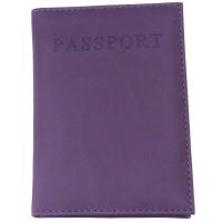 Woodrowo I.j Shop  LALANG Fashion Passport Cover PU Leather Bag Casual Travel ID Card Holders (Purple)